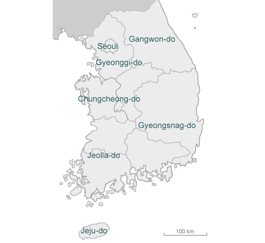 Korea Map